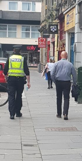 Photograph of Police And Council Keep Businesses And People Safe In Inverness City Centre