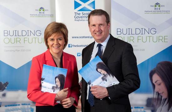 Photograph of First Minister launches HIE's three-year plan