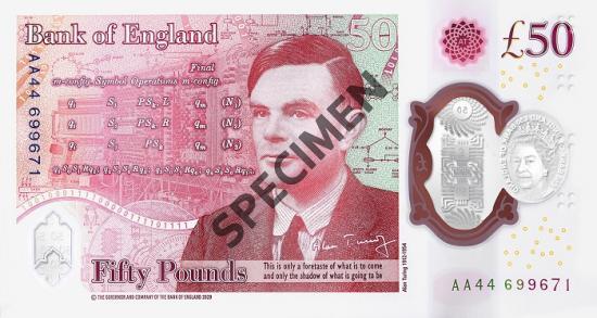 Photograph of The New £50 Enters Circulation Today