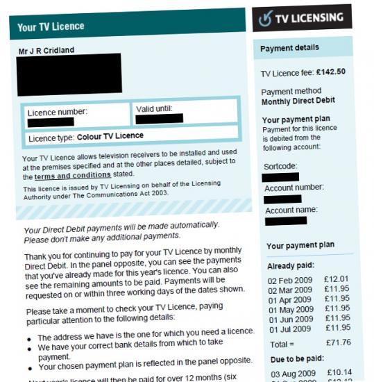 Photograph of Tv Licence Fee Frozen For Two Years