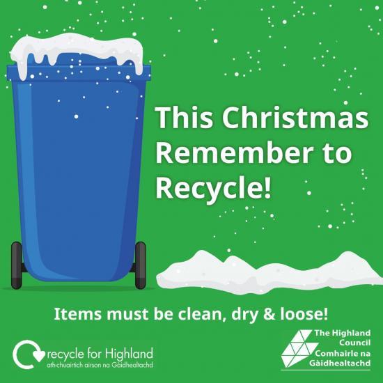 Photograph of Festive Recycling Arrangements For Highland Council Region