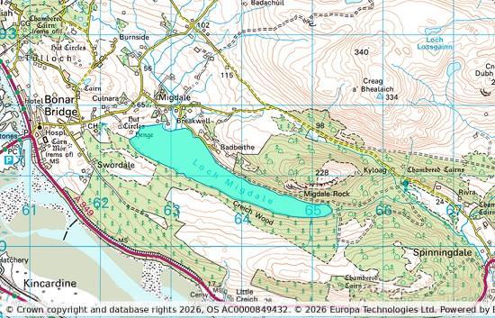 Photograph of Blue-Green Algae Alert at Loch Migdale
