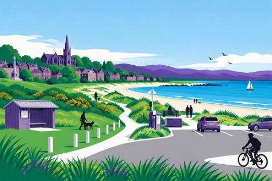 Photograph of Council to consult on the disposal and change of use of Common Good land at Dornoch Links Beach Car Park