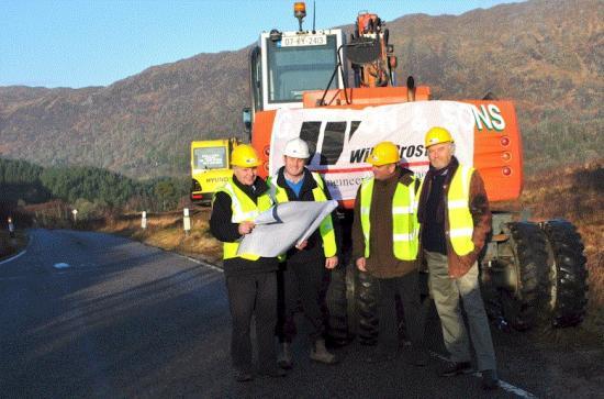 Photograph of Work starts on lifeline West Highland road contract