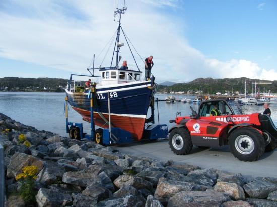 Photograph of New Boat Lift Proves Its Worth At Lochinver